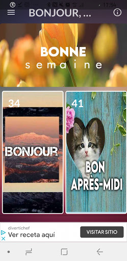 Android application BONJOUR, APRÈS-MIDI, SOIR NUIT screenshort