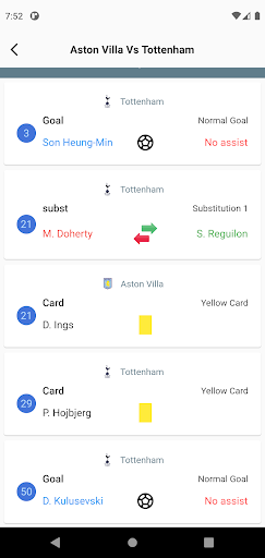 Android application Live Score screenshort
