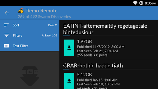 Captura de Pantalla 7 BiglyBT, Torrent Downloader android