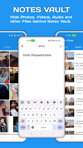 Android application Notes Vault - Hide Video Audio screenshort
