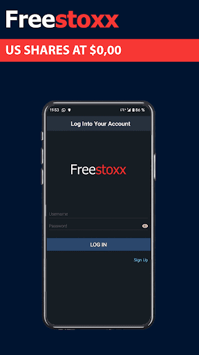 Android application Freestoxx: 0 commission broker screenshort