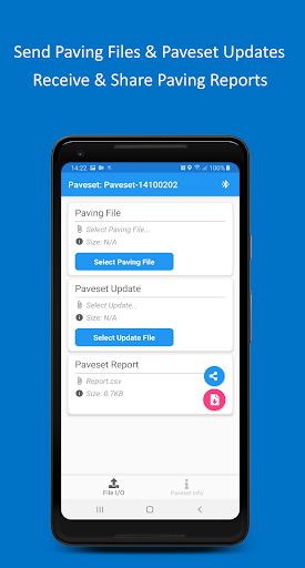 Paveset Mobile Tools Screen 2