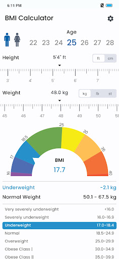 BMI Calculator - Weight Loss Screen 3