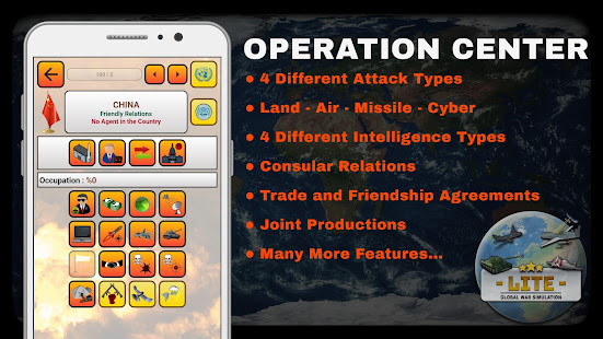 Global War Simulation LITE - Strategy War Game v27 LITE screenshots 2