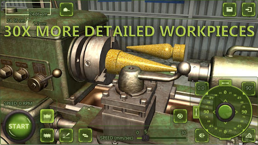 Lathe Machine 3D: Turning Sim Screen 2