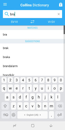 Android application Vietnamese-Swedish Dictionary screenshort