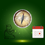 Qibla & prayer time & calendar icon