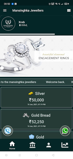 Android application Mansinghka Jewellers screenshort