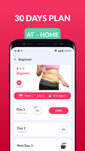 Lose Belly Fat 30 Days: Women Screenshot 2 - AppWisp.com