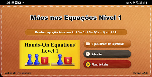 Visualização do aplicativo