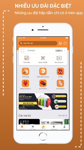 Android application Bao bì LAH screenshort