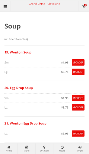 Grand China Cleveland Ordering Screen 3