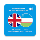 English-Uzbek-English dictionary and phrasebook icon