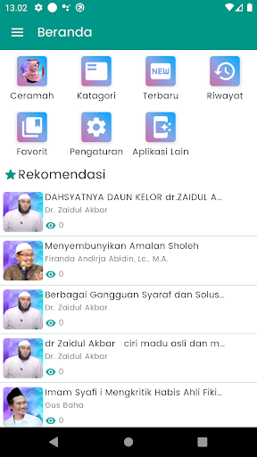 Android application Ceramah Ustadzah Mumpuni screenshort