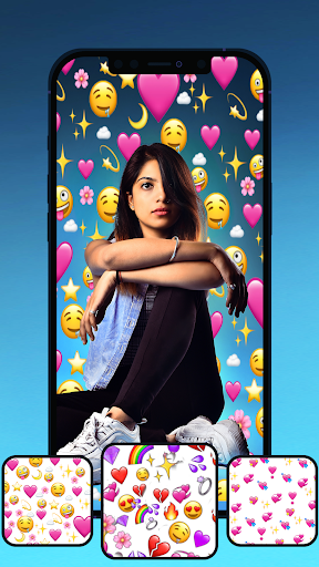 Android application Emoji Background Photo Editor screenshort