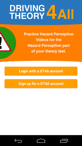 Android application DT4A Hazard Perception Vol 5 screenshort
