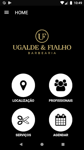 Android application Ugalde & Fialho Barbearia screenshort