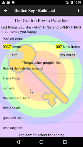 Golden Key Screen 2