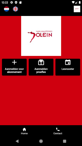 Android application Dans & Balletstudio Jolein screenshort
