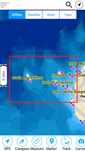 Aeolian Islands Offline Chart