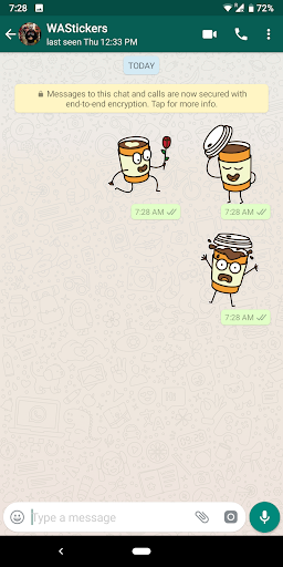 Coffee stickers for WhatsApp Screen 3