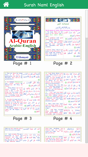 Surah An Naml in English Screen 3