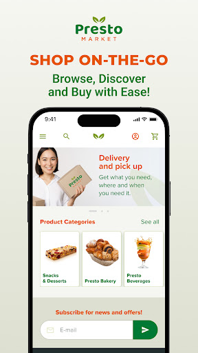 Android application Presto screenshort