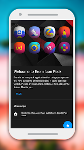 Erom – zrzut ekranu pakietu ikon
