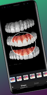 Captura de tela da arte do designer dentário