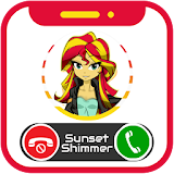 Voice Call From Shimmer Pony Sunset icon
