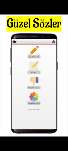 Android application 19 Mayıs Mesajları screenshort