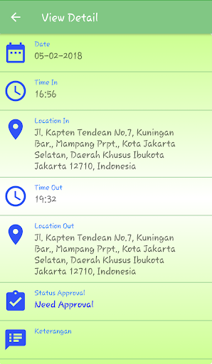 Tunas Attendance Screen 3