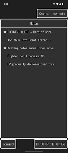 Android application DOCUMENT QUEST - Hero of Note screenshort