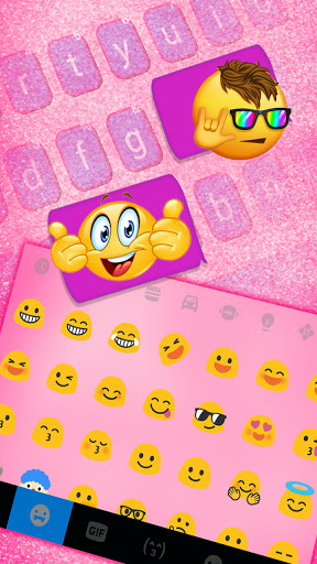 Pink Girly SMS Keyboard Backgr Screen 3
