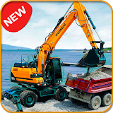 Heavy Excavator Crane 3D  -  City Construction Truck icon