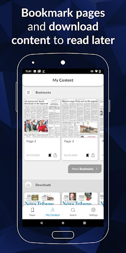 Duluth News Tribune E-paper Screen 3