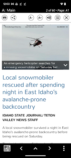 Teton Valley News eEdition Screen 2