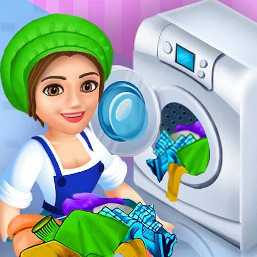 Laundry Shop Washing Games Sim  Icon