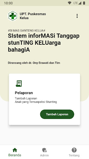 Android application SI MAS GANTENG KELUA screenshort