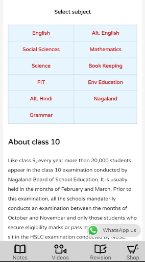 OFN: Class 9 to 12 notes Screen 3