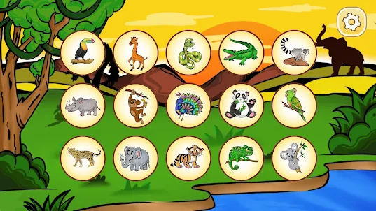 Jungles - Animals and Puzzles