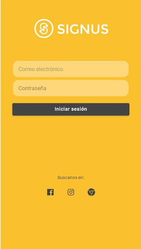 Android application Signus CRM screenshort