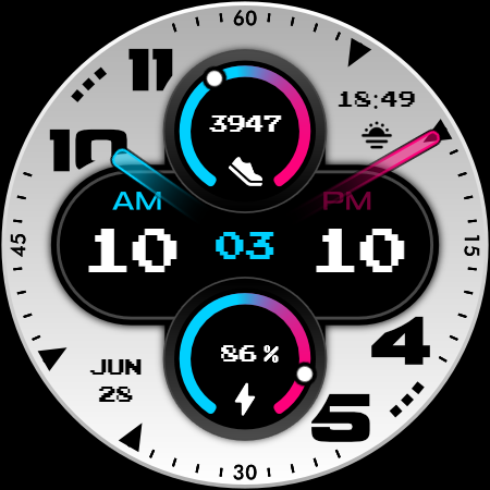Classic - Hybrid  watch face