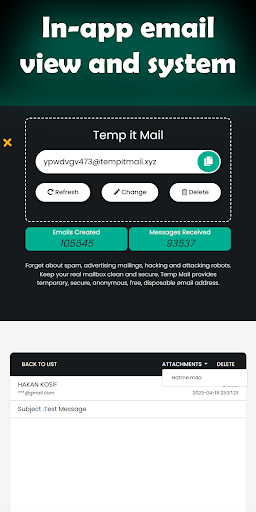 Temp Mail - temporary email