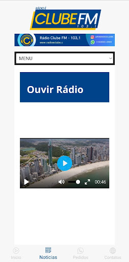 Rádio é Clube FM Screen 3