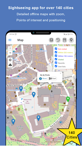 Android application Sightseeing Porto screenshort