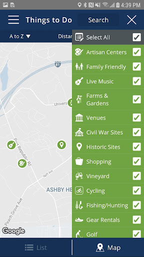 Screenshot of Visit Harrisonburg VA!