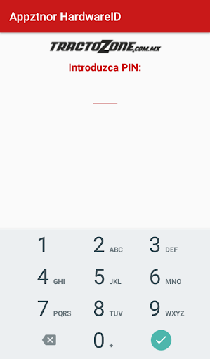 Android application Appztnor HardwareID screenshort