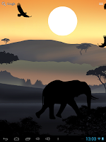 screenshot of African Sunset Live Wallpaper