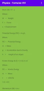 Physics - Formulas V01